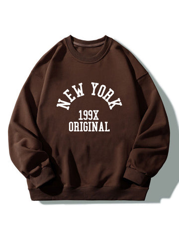 New York Print Relaxed Sweatshirt